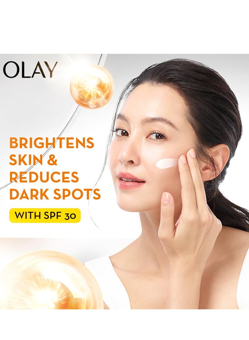 Olay Vitamin C Face Cream with SPF30 l Brightens Skin and Reveals Glow | Smooth Texture with Niacinamide l Paraben and Sulphate Free | Normal, Oily, Dry and Combination Skin l 50g - Image 2