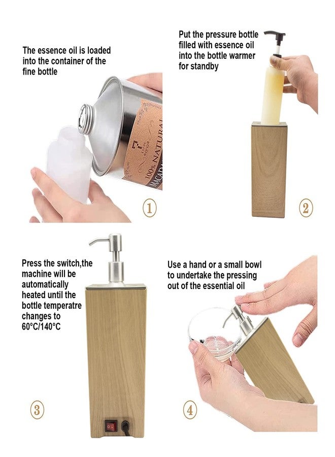 Elitzia Massage Oil Warmer with 2 Pump Bottles for Salon Spa Home Use - Image 3