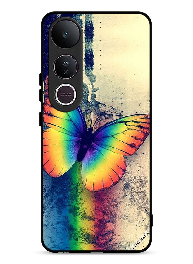 Covernex Vivo V50 Lite Protective Case Cover Vintage Rainbow Butterfly