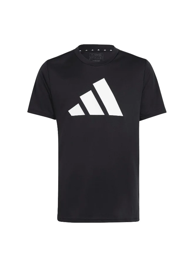 Adidas adidas U Tr-Es Logo T Black Training T-Shirts 5-6Y