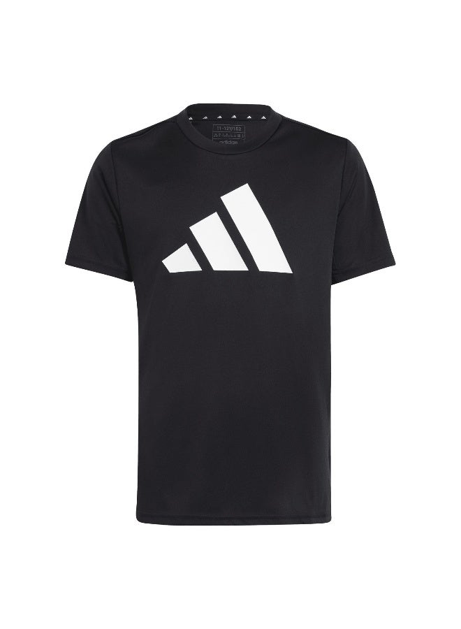 Adidas U Tr-Es Logo T Black Training T-Shirts 5-6Y  - Image 2