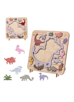 3 in 1 Dinosaur Wooden Puzzle Stacking Toys, Enhance Baby Matching Cognitive Skills Montessori Toys,Toddler Early Learning Educational Toys Puzzle Gifts - pzsku/Z25956D79B5DF02BB7F3AZ/45/_/1722014403/74b17316-800c-4207-8c6a-7d74247119dc