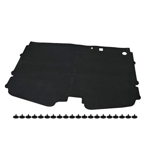Lskioer Hood Insulation Pad w/Clips Fits for Chevy GMC C1500 C2500 C3500 Suburban Full Size Trucks 1988-1998, Truck Under Hood Heat Shield Blanket Black - Image 1