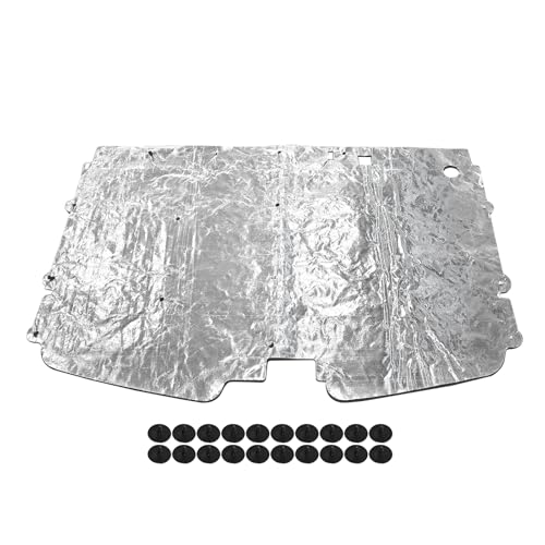 Lskioer Hood Insulation Pad w/Clips Fits for Chevy GMC C1500 C2500 C3500 Suburban Full Size Trucks 1988-1998, Truck Under Hood Heat Shield Blanket Black - Image 4