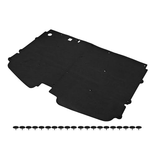 Lskioer Hood Insulation Pad w/Clips Fits for Chevy GMC C1500 C2500 C3500 Suburban Full Size Trucks 1988-1998, Truck Under Hood Heat Shield Blanket Black - Image 2