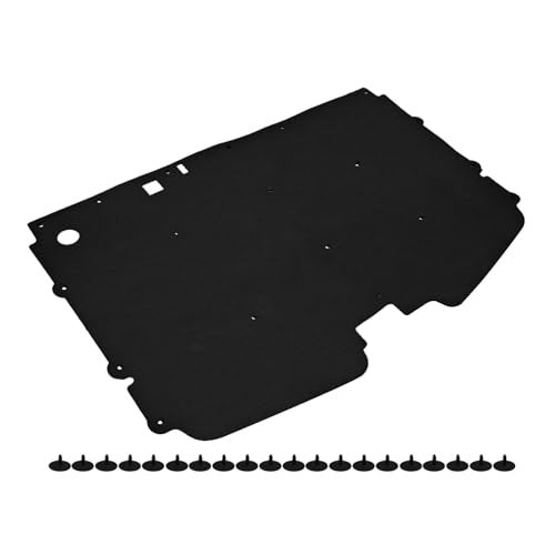 Lskioer Hood Insulation Pad w/Clips Fits for Chevy GMC C1500 C2500 C3500 Suburban Full Size Trucks 1988-1998, Truck Under Hood Heat Shield Blanket Black - Image 3