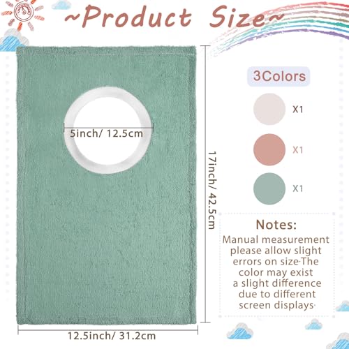 Foaincore 6 Pcs Pullover Baby Bibs Cotton Terry Toddler Absorbent Infant for Feeding and Drooling Towel Bib Vivid Color - Image 3