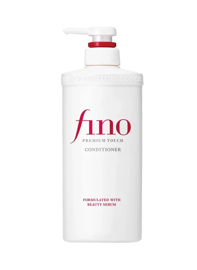 Fino Shiseido Premium Touch Hair Conditioner Japanes technology Provides Rich Hydration And Detangling Benefits Leaving Your Hair Soft Manageable Full Of Life For Damaged Dry Hair & Scalp Size 550 ml 