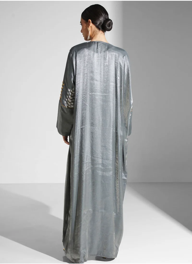 hayas closet Embellished Cape Sleeve Abaya