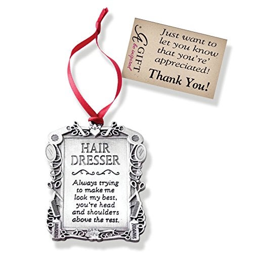 Cathedral Art Hair Dresser Occupation Ornament SilverBlack