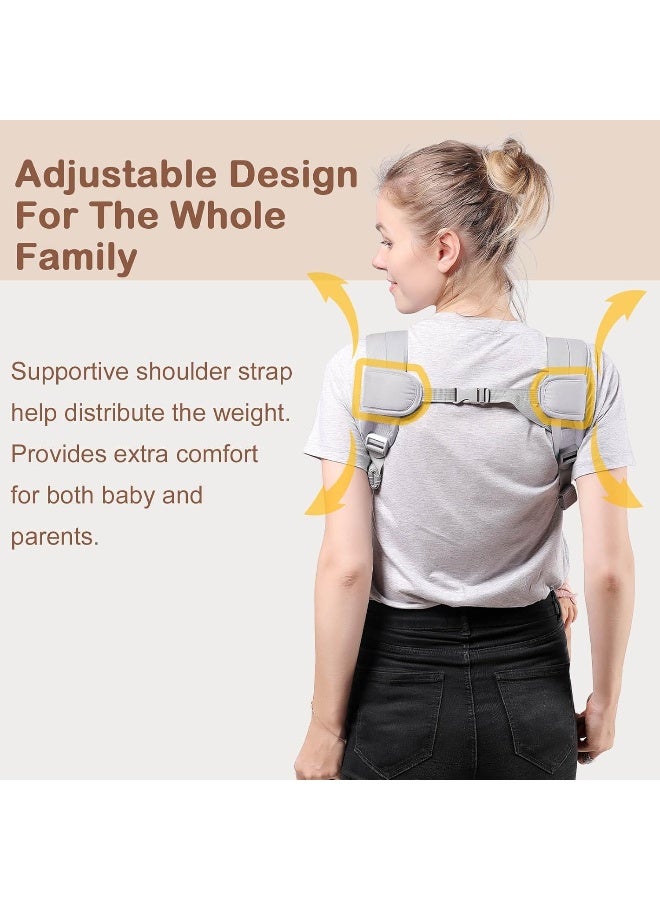 شياون Baby Carrier Newborn to Toddler, Cozy Baby Wrap Carrier - Image 4