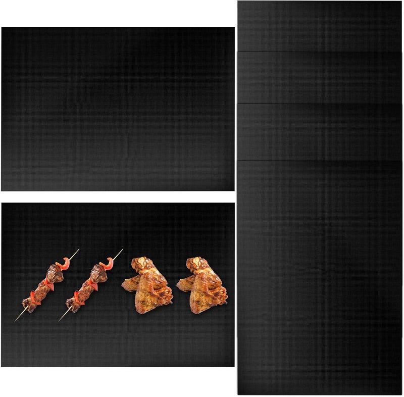أحجام عالمية متنوعة MAGICLULU 6 قطع من حصائر بطانة الفرن غير اللاصقة 60×40 سم، حصائر شواء وخبز قابلة لإعادة الاستخدام للفرن، حصائر طهي مقاومة للحرارة للاستخدام المنزلي في المطبخ - Image 1