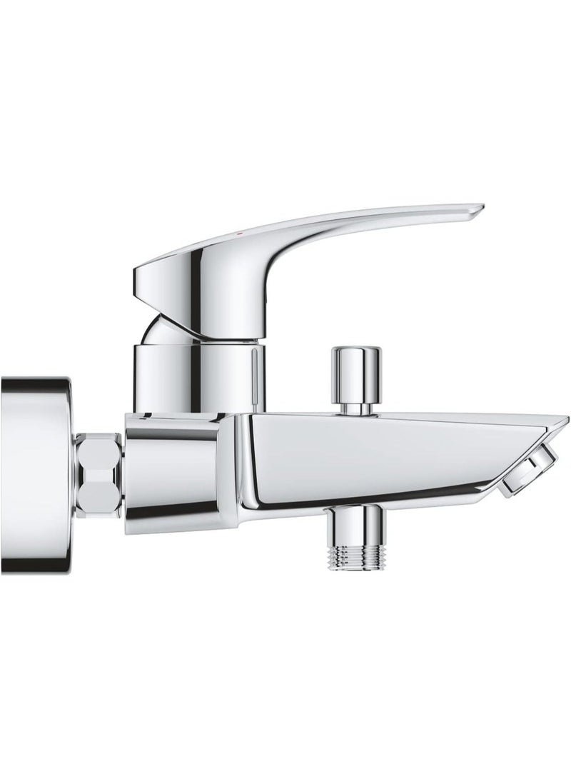 جروهي خلاط حوض الاستحمام والدش ذو ذراع واحد من GROHE Eurosmart، وصلة نصف بوصة، طلاء كروم – 3330030F - Image 2