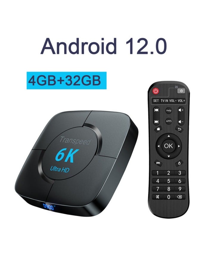 Transpeed Android 12.0 Set Top Box Voice Assistant 6K 4GB 32GB - Image 1
