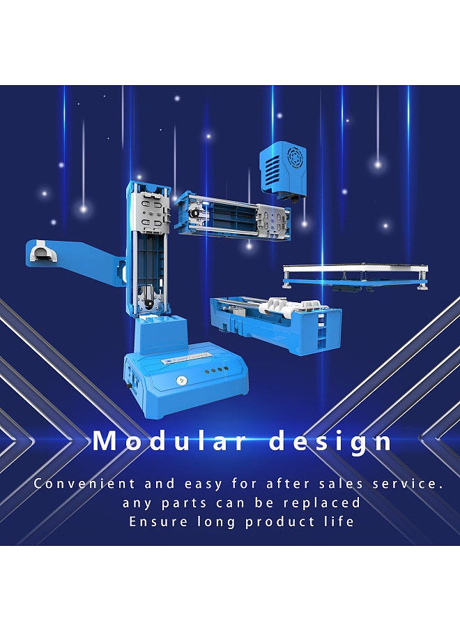 3D Printer Mini Desktop Printing Machine for Kids 100x100x100mm Print Size Removable Platform One-Key Printing with TF Card PLA Sample Filament for Beginners Household Education