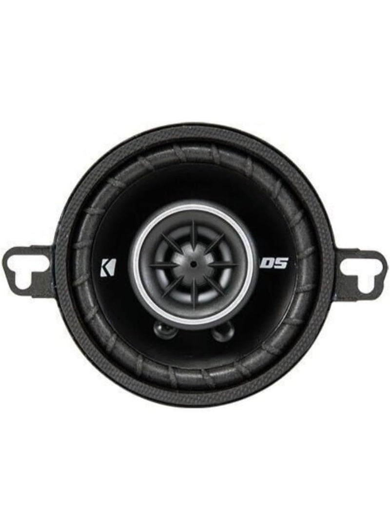KICKER DSC350 3.5-Inch (89mm) Coaxial Speakers, 4-Ohm (Pair) - Image 1