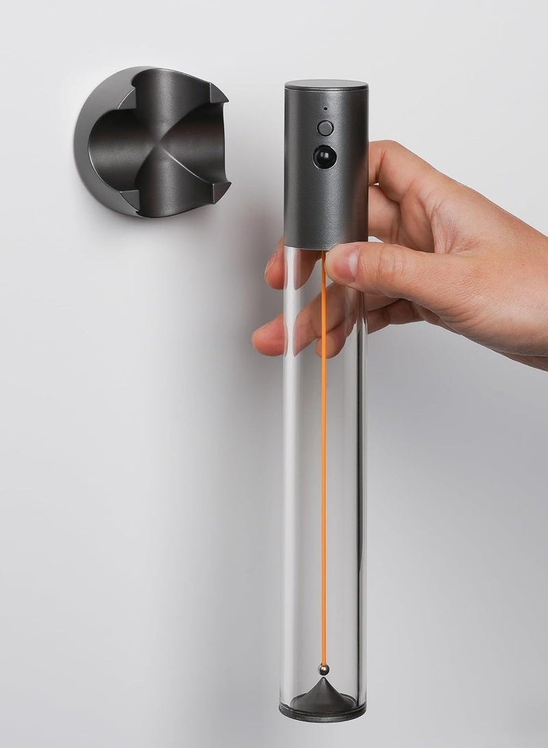 Multifunctional rechargeable LED light: flashlight, table lamp and magnetic wall light, featuring a warm light that is comfortable for the eyes and a smart sensor, with a luxurious transparent glass design. - Image 1