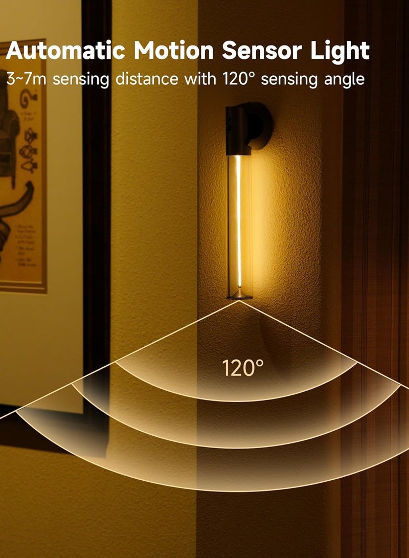 Multifunctional rechargeable LED light: flashlight, table lamp and magnetic wall light, featuring a warm light that is comfortable for the eyes and a smart sensor, with a luxurious transparent glass design. - Image 5