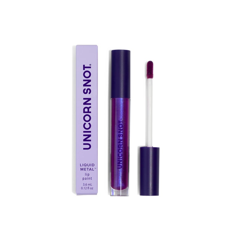 UNICORN SNOT UNICORN SNOT Liquid Metal Lip Paint  Metallic Lip Gloss  Nondrying Longlasting Liquid Lipstick Intense Pigment Color with Metallic Shimmer  Vegan CrueltyFree Makeup Atomic Purple Boom