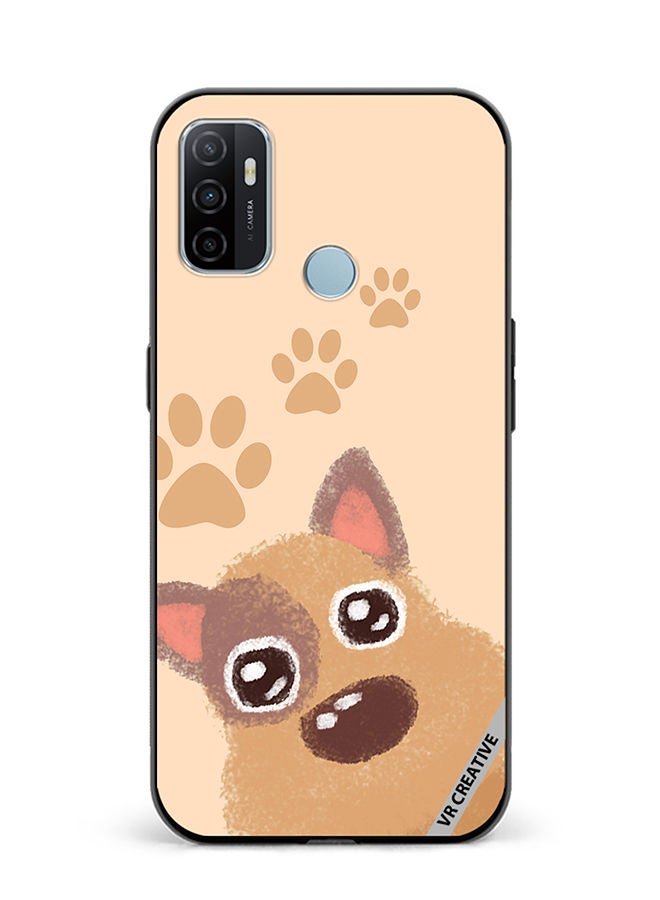 VR CREATIVE Protective Case Cover For Oppo A53 Cute Doggie Design Multicolour - Image 1