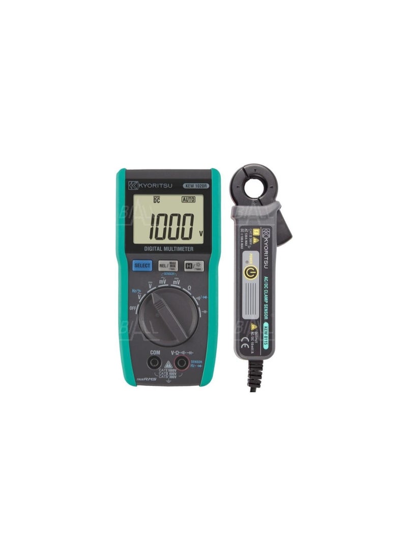 كيوريتسو جهاز قياس رقمي متعدد حقيقي RMS مدمج KYORITSU KEW 1020R مع شاشة بإضاءة خلفية - Image 2