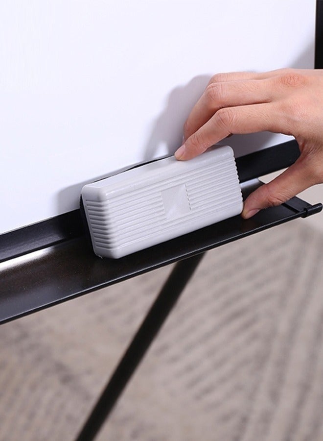 Whiteboard Eraser  Lint Material Convenient to Clean Black/Grey - Image 1