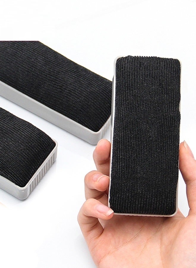 Whiteboard Eraser  Lint Material Convenient to Clean Black/Grey - Image 2