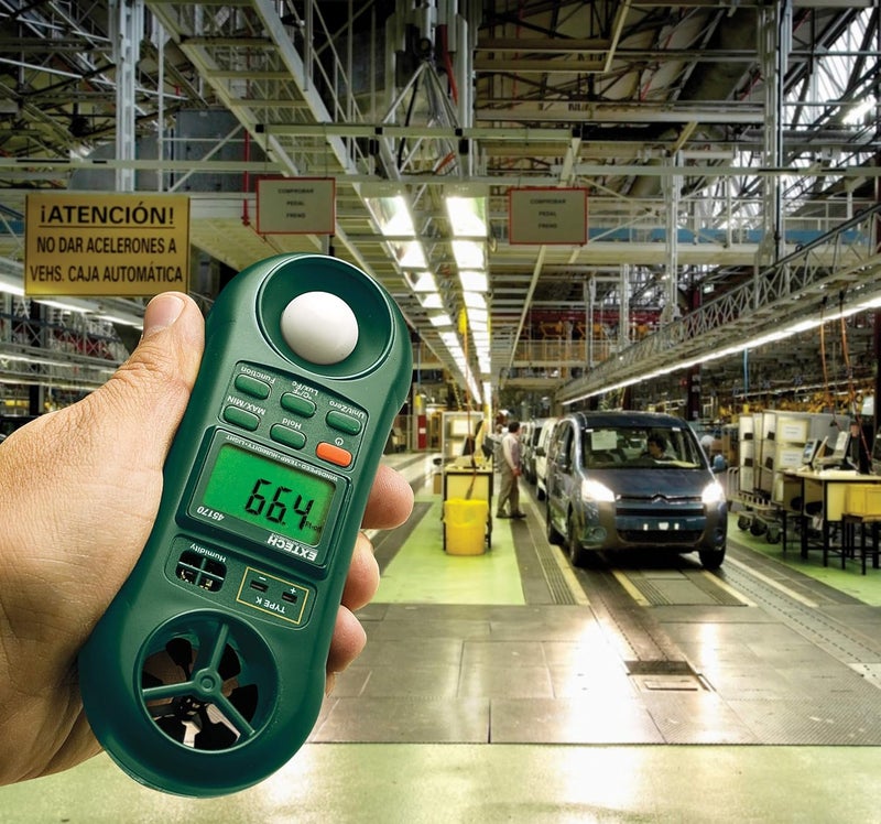 Extech 45170 Four in One Environmental Meter - Hygro-Thermo-Anemometer-Light - Image 4
