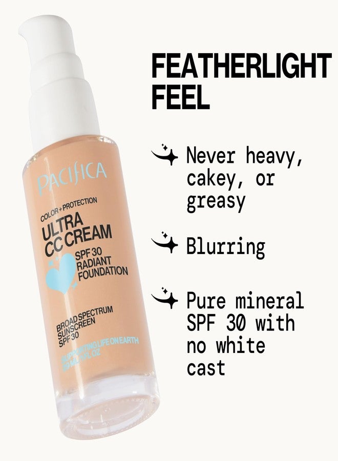 Pacifica Ultra CC Cream Radiant Foundation SPF 17 - Warm-Light - Medium Coverage Color Correcting Cream, Dewy Finish, Mineral SPF, 1 oz - Image 5