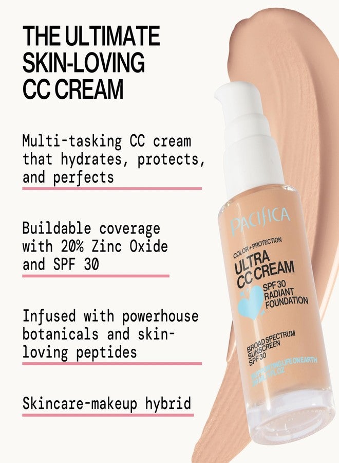 Pacifica Ultra CC Cream Radiant Foundation SPF 17 - Warm-Light - Medium Coverage Color Correcting Cream, Dewy Finish, Mineral SPF, 1 oz - Image 3