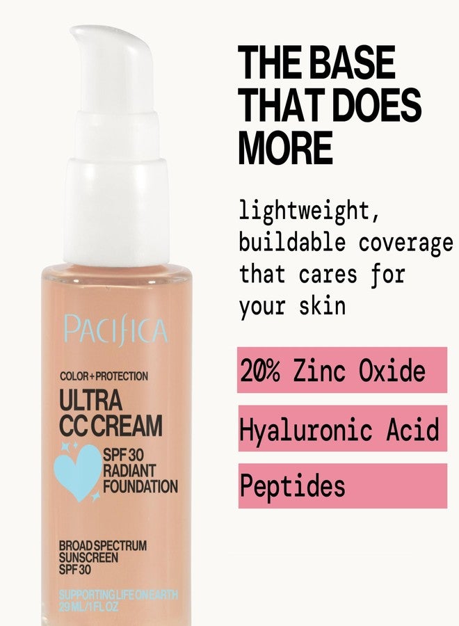 Pacifica Ultra CC Cream Radiant Foundation SPF 17 - Warm-Light - Medium Coverage Color Correcting Cream, Dewy Finish, Mineral SPF, 1 oz - Image 2