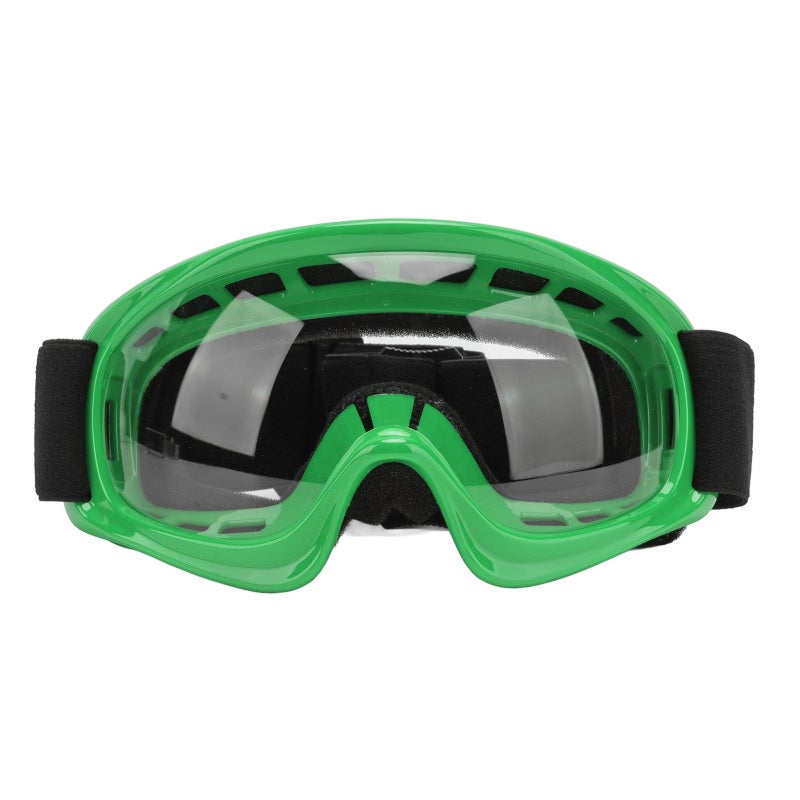 Kids Dirt Bike Goggles: Green Premium Flexible Frame - Windproof UV Protection Adjustable Strap for Youth Outdoor Off Road Activities - Image 3