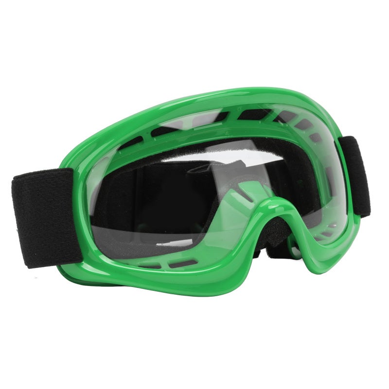 Kids Dirt Bike Goggles: Green Premium Flexible Frame - Windproof UV Protection Adjustable Strap for Youth Outdoor Off Road Activities - Image 4