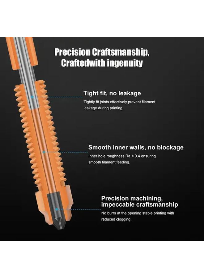 1Pcs 0.6mm Nozzle Quick Swap for Creality K1C Ender 3 V3 3D Printers Plus - Image 4