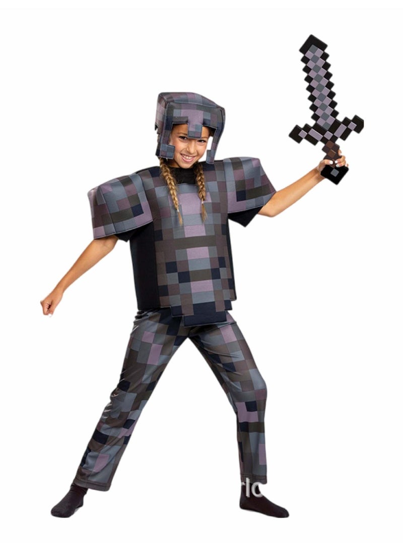 Disguise Minecraft  Costume  Official Deluxe Minecraft Costume or Kids With Headpiece and Jumpsuit  Child Pretend Play and Party Costume For Festivals - Image 1