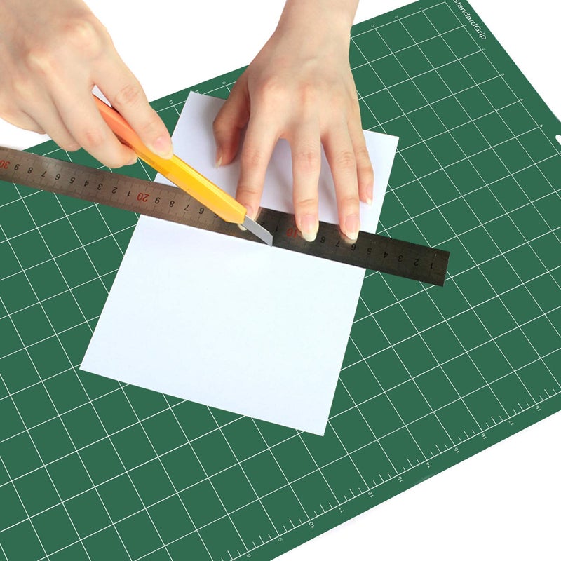 REALIKE 12x24 StandardGrip Cutting Mat Compatible with Cricut Maker 3/Maker 4/Maker/Explore 3/4/Air 2/Air/One (3 Mats), Green Standard Cut Mats for Crafts, Quilting, Sewing and All Arts - Image 5