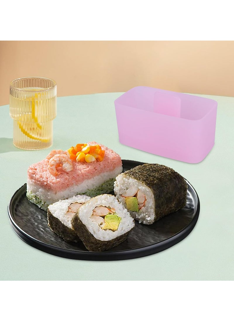 Oasisgalore 3pcs Non-Stick Onigiri Rice Ball Maker, Triangle Sushi Molds for DIY Bento and Picnic (Pink+Yellow)  - Image 5