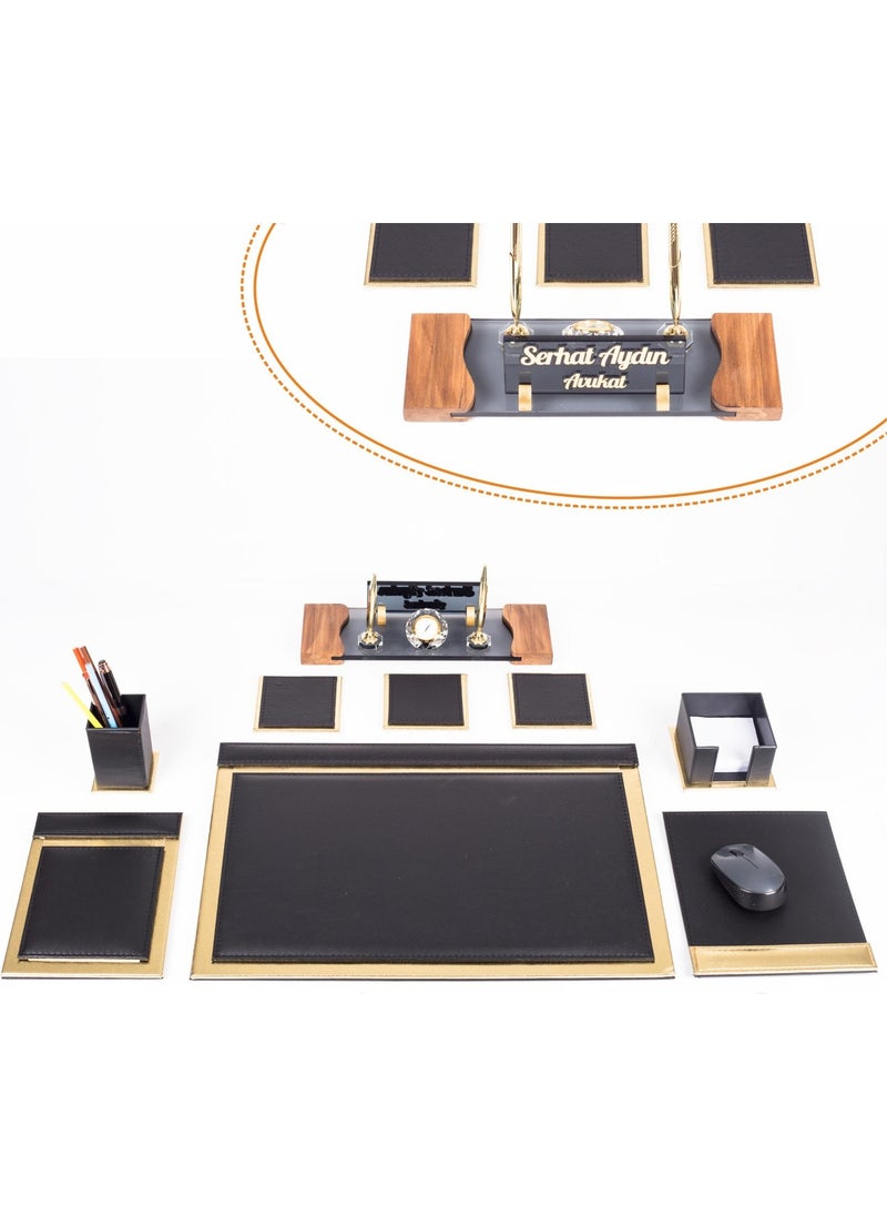 Office Desk Set with Cretan Gold Leaf Leather Desktop Set, Double Pen, Crystal Heat and Embossed Writing Desktop Set - pzsku/Z25969308241CD146F298Z/45/_/1725791234/bca2738a-5629-4be8-b6c8-fa21faa056e8