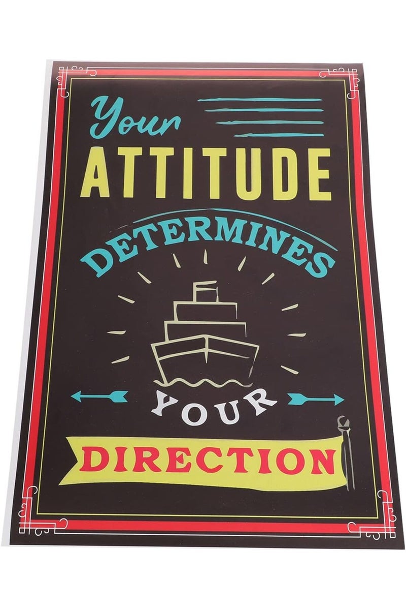 BPA® Motivational Poster Inspirational Success Wall Art Quote Wall Sticker For School, Home, Office | 11 X 17 Inch - Image 1