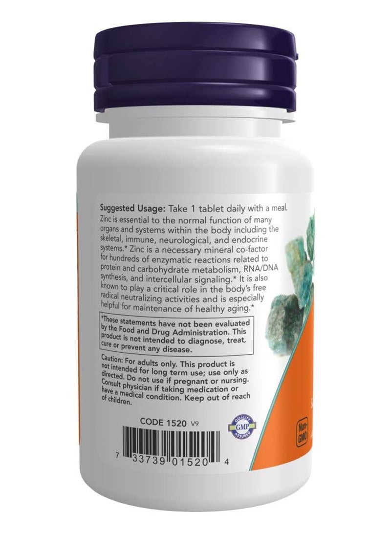 now Zinc 50 mg, Immune Support*, 100 Tablets - Image 3