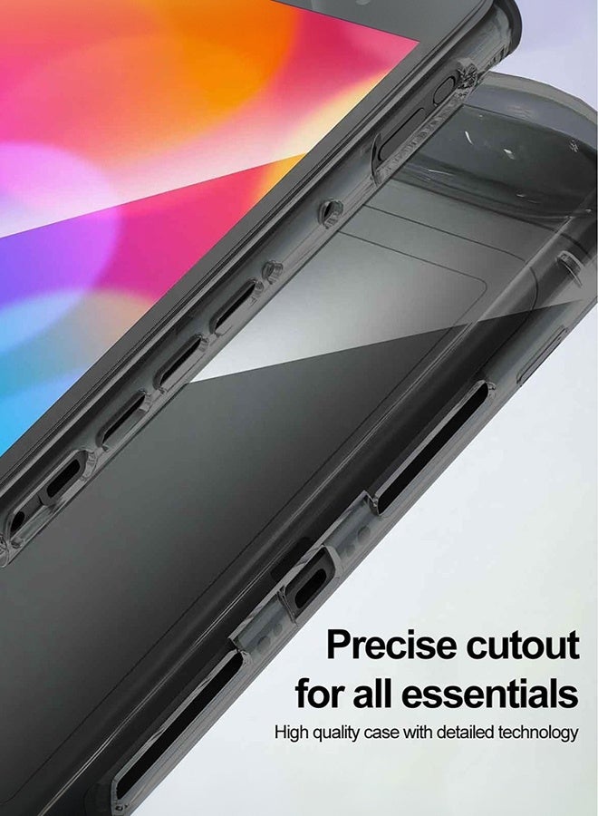 Tersely Clear Protective Case for Nintendo Switch 2 2025, Soft TPU Cover Full-Body Protection Shock-Absorption Anti-Scratch, Ergonomic Grip Design - Clear Black - Image 2