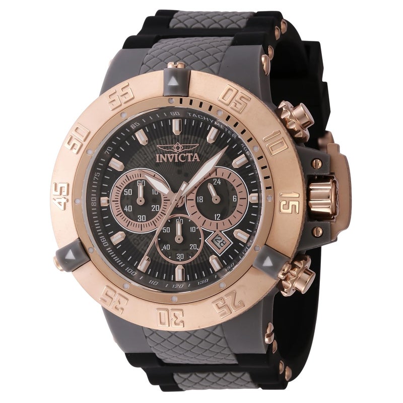 Invicta Men's 0932 Anatomic Subaqua Collection Chronograph Watch, grey and black/grey - Image 2