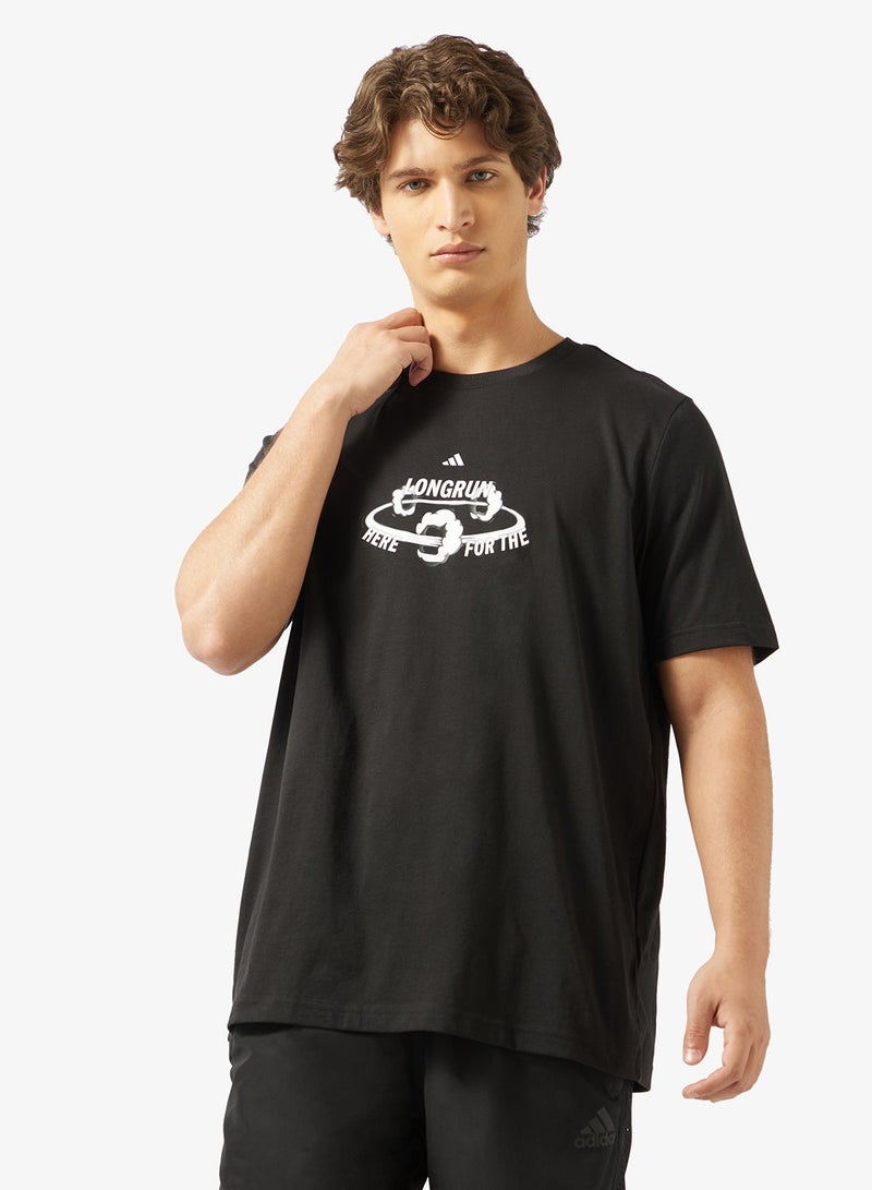 Adidas For The Long Run Graphic T-Shirt - Image 1