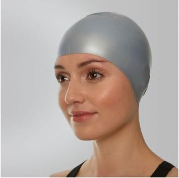 Protoner Silicone Swimming Cap, Unisex, Multi-Colour, One Size Fits All (Grey) - Image 4
