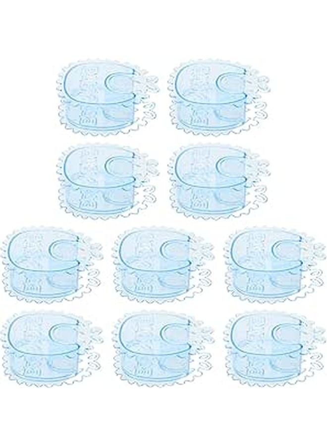 10Pcs Clear Small Candy Boxes Transparent Party Sweets Containers For Birthday Treats - Image 1