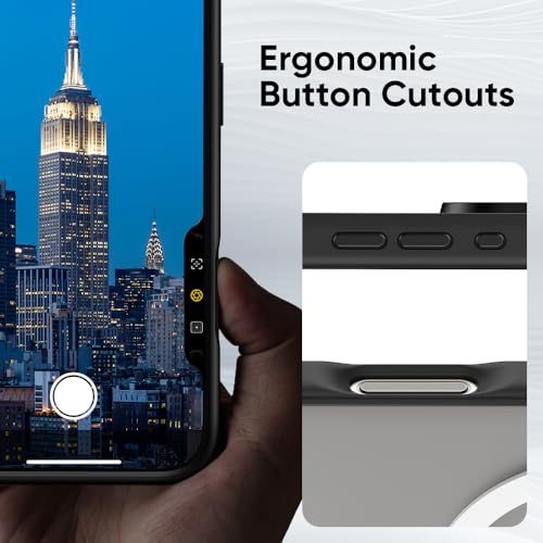 FLOLAB Surtect TriFusion Magnetic for iPhone 16 Pro Case Protective Slim Design Magsafe Compatible Military Grade Black Clear - Image 3
