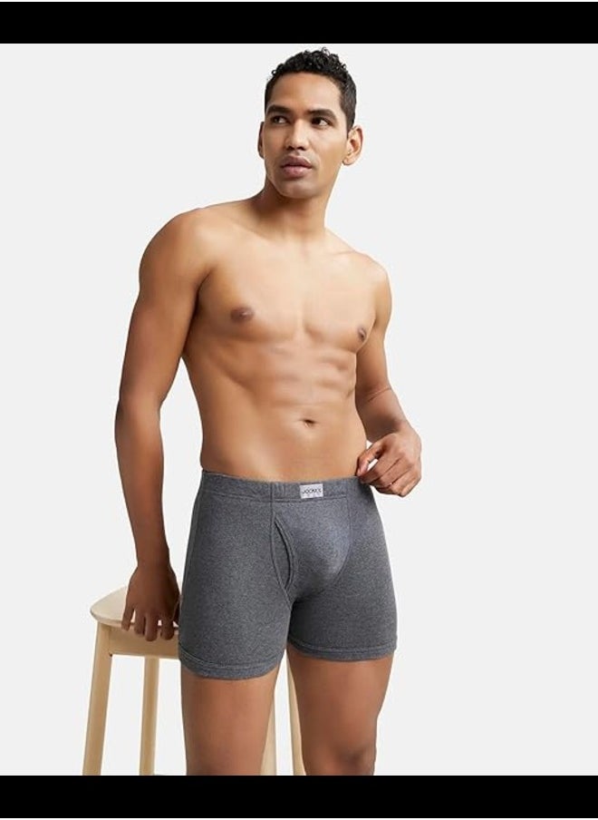 JOCKEY - Jockey 8008 Men's Super Combed Cotton Rib Solid Boxer Brief with Ultrasoft Concealed Waistband (Pack of 2) - Image 1