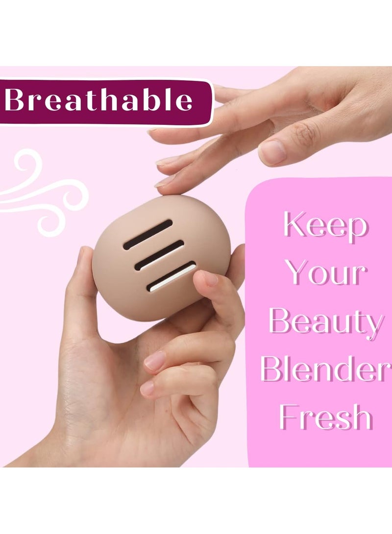 Silicone Makeup Brush Holder & Makeup Sponge Holder - Travel Makeup Brush Holder - Silicone Brush Holder Protects Makeup Brushes, Makeup Sponge Holder, Makeup Brush Travel Case - Image 5