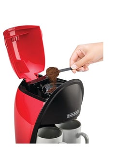 BLACK&DECKER Coffee Maker Machine ,450W ,250ml Water Tank, 2-Cup Drip & Espresso Brewer, Includes Two Mugs ( DCM48 )  - Image 2