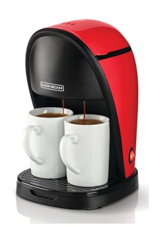BLACK&DECKER Coffee Maker Machine ,450W ,250ml Water Tank, 2-Cup Drip & Espresso Brewer, Includes Two Mugs ( DCM48 )  - Image 3